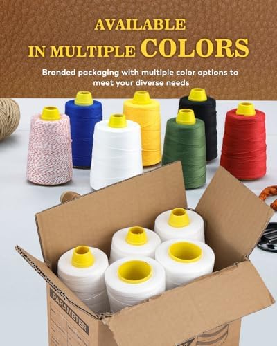 6-Stranded Sewing Thread Heavy Duty Spool Industrial Sewing Thread for Bag Sewing Machine Bag Closer Machine - Image 6
